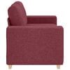 vidaXL Loveseat Bank Wijnrood 160x77x82 cm Stof