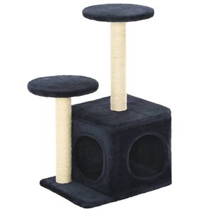 vidaXL Kattenkrabpaal met sisal krabpalen 60 cm donkerblauw