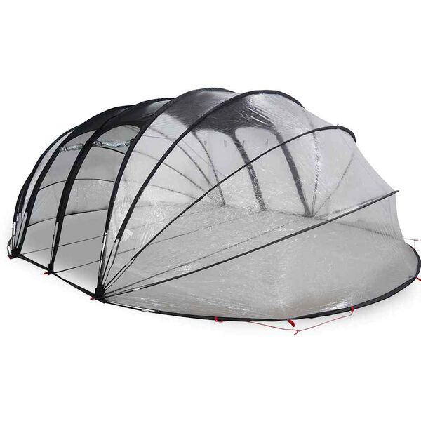 vidaXL Zwembad Tent Koepel Doorzichtig 640 x 432 x 205 cm PVC