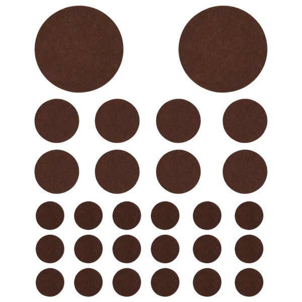 vidaXL Vloerbeschermers 72 st vilt