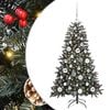vidaXL Kunstkerstboom met 150 LED Groen 120 cm PVC en Plastic en Staal