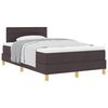vidaXL Boxspringbed met matras Donkerbruin 120 x 190 cm Stof