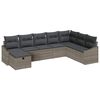 vidaXL Tuin Sofa Set met kussen 8 pcs Grijs 55 x 62 x 69 cm Poly riet