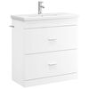 vidaXL Badkamermeubelset Wit 81 x 40 x 84,5 cm Bewerkt hout