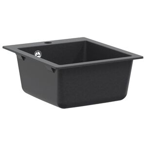 vidaXL Enkele keukenspoelbak Graniet 42.5 x 50 x 31 cm Grafiet