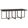 vidaXL 9-delige Tuinset met kussens poly rattan bruin