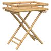 vidaXL Dienbladtafel inklapbaar 60x40x68 cm bamboe
