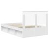 vidaXL Bedframe met hoofdeinde Wit 120 x 200 cm Massief grenenhout
