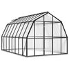 vidaXL Broeikas met basisframe 12,63 m&sup2; aluminium antracietkleurig