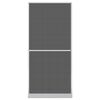 vidaXL Scharnierend Insectenscherm Wit en zwart 100 x 215 cm