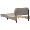 vidaXL Bedframe zonder matras "Hvar" 80x200 cm stof taupe