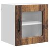 vidaXL Wandglas cabinet PORTO Oudhout 40 x 31 x 40 cm Bewerkt hout