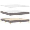 vidaXL Boxspringbed met matras met hoofdeinde Taupe 180 x 200 cm Stof