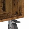 vidaXL Bijzettafel met wielen Oudhout 50,5 x 50 x 30 cm Bewerkt hout