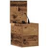 vidaXL Opslagdoos met opslag Oud Hout 30 x 35 x 35 cm Bewerkt hout