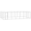 vidaXL Hondenkennel 33,88 m&sup2; gegalvaniseerd staal