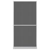 vidaXL Scharnierend Insectenscherm Wit en zwart 120 x 240 cm