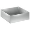 vidaXL Plantenbak zilver 60 x 60 x 20 cm Gegalvaniseerd staal
