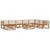 vidaXL Buiten bankenset 9 pcs Naturel Massief Acaciahout