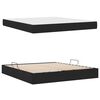 vidaXL Opbergbed met matras met matras Zwart 180 x 200 cm Polyester