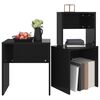 vidaXL 3-delige Tafeltjesset bewerkt hout hoogglans zwart