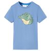 Kindershirt 140 middenblauw
