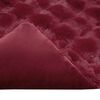vidaXL Neppels Konijnenbont Deken Bordeaux Rood 220 x 240 cm Polyester