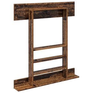 vidaXL Biljartkeu standaard Bewerkt hout 93 x 12 x 103 cm Oud hout