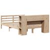 vidaXL Bed met boekenkast zonder matras massief grenenhout 160x200 cm