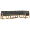 vidaXL Buiten bankenset 6 st Wit en antracietkleurig Polyester