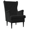 vidaXL Fauteuil Zwart Fluweel