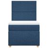 vidaXL Boxspring met matras stof blauw 100x200 cm