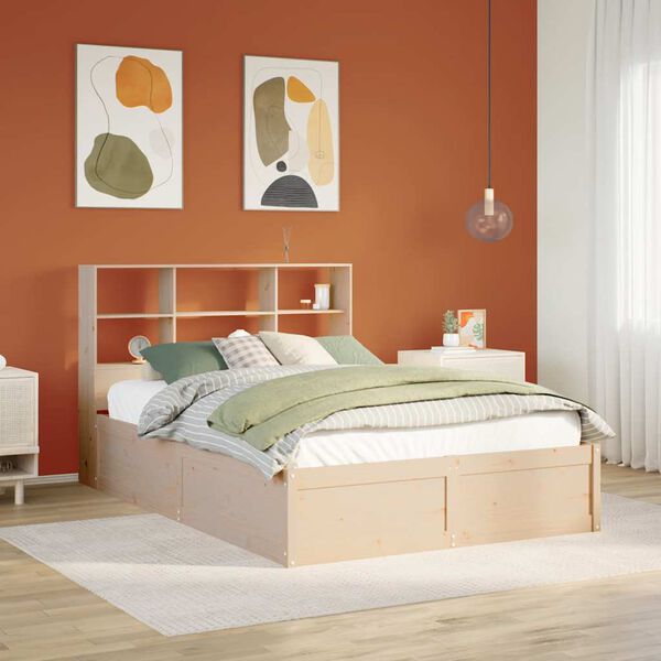 vidaXL Bedframe zonder matras massief grenenhout 160x200 cm