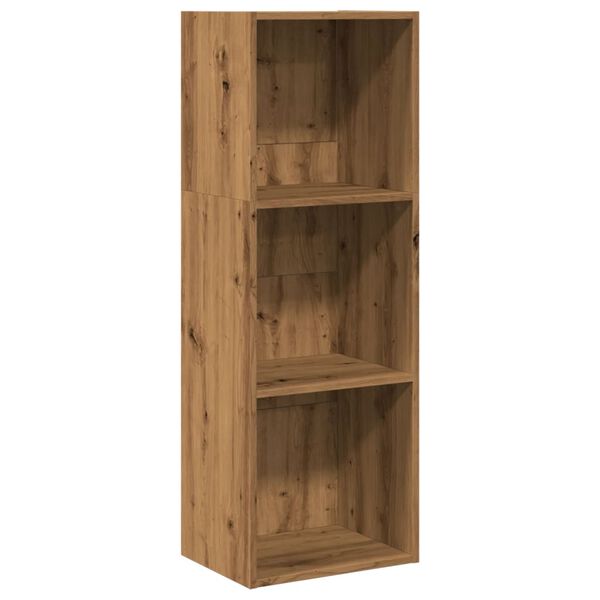vidaXL Boekenkast 40x30x114 cm bewerkt hout artisanaal eikenkleurig