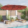 vidaXL Tuin Cantilever Parasol Terracotta 372 x 198 x 243 cm