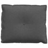 vidaXL Rugkussen Donkergrijs 60 x 50 cm Cordstof
