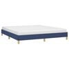 vidaXL Bedframe zonder matras stof blauw 180x200 cm