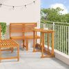 vidaXL Tuin Bistro Set 3 pcs Bruin Massief Acaciahout
