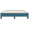 vidaXL Bedframe zonder matras 120x220 cm fluweel donkerblauw