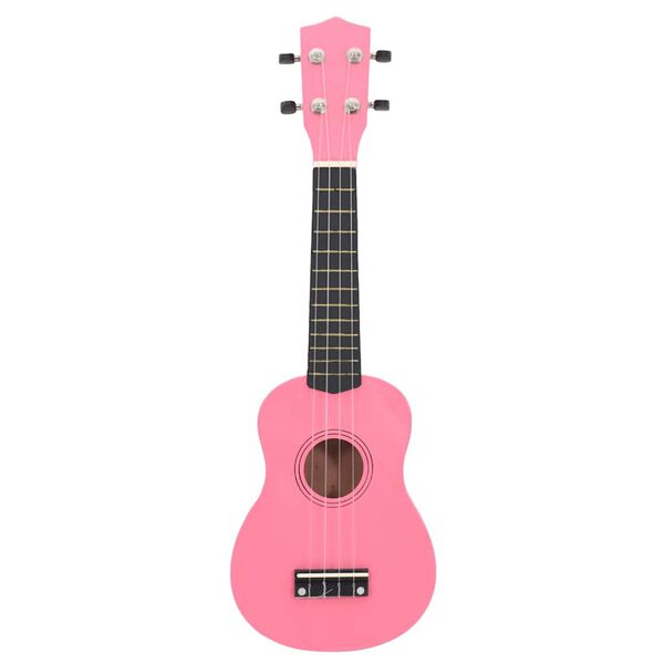 vidaXL Ukuleleset met tas voor kinderen sopraan 23'' roze