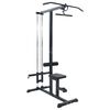 vidaXL Lat pulldown machine Zwart 110 x 70 x 187 cm Poedergecoat staal