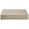vidaXL Wandschappen zwevend 4 st 23x23,5x3,8 cm MDF eikenkleurig