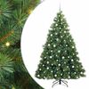 vidaXL Kunstkerstboom met 300 LED met standaard Groen 210 cm PE en PVC