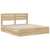 vidaXL Bedframe met lade Sonoma Eiken 180 x 200 cm Ingenieurshout