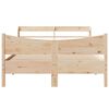 vidaXL Bedframe met hoofdbord massief grenenhout 120x190 cm