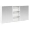 vidaXL Badkamerkastenset 3 st Wit 140 x 14,5 x 70 cm Bewerkt hout