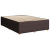 vidaXL Boxspring met matras stof donkerbruin 140x190 cm