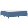 vidaXL Platform bedframe Blauw 200 x 200 cm Katoen Stof