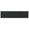 vidaXL Hekpaneel 4 st 705 x 186,5 cm WPC en Aluminium Zwart