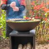 RedFire Tuinbarbecue met houtopslag Onyx 60 cm zwart